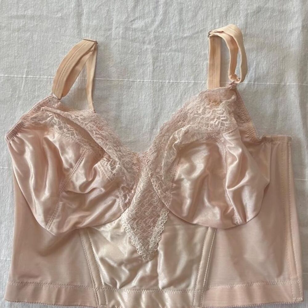 Women's Pink Vintage Longline Bra